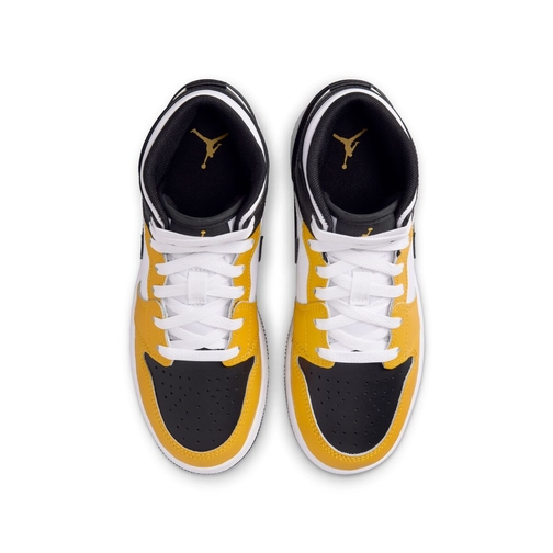 Air jordan 1 yellow and black store grade school